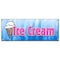 Signmission Ice Cream 1 Banner Heavy Duty 13 Oz Vinyl with Grommets Single Sided B-Ice Cream 1 - alternate 1